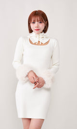 モデル：155cm（着用サイズ：FREE　着用カラー：IVO）
