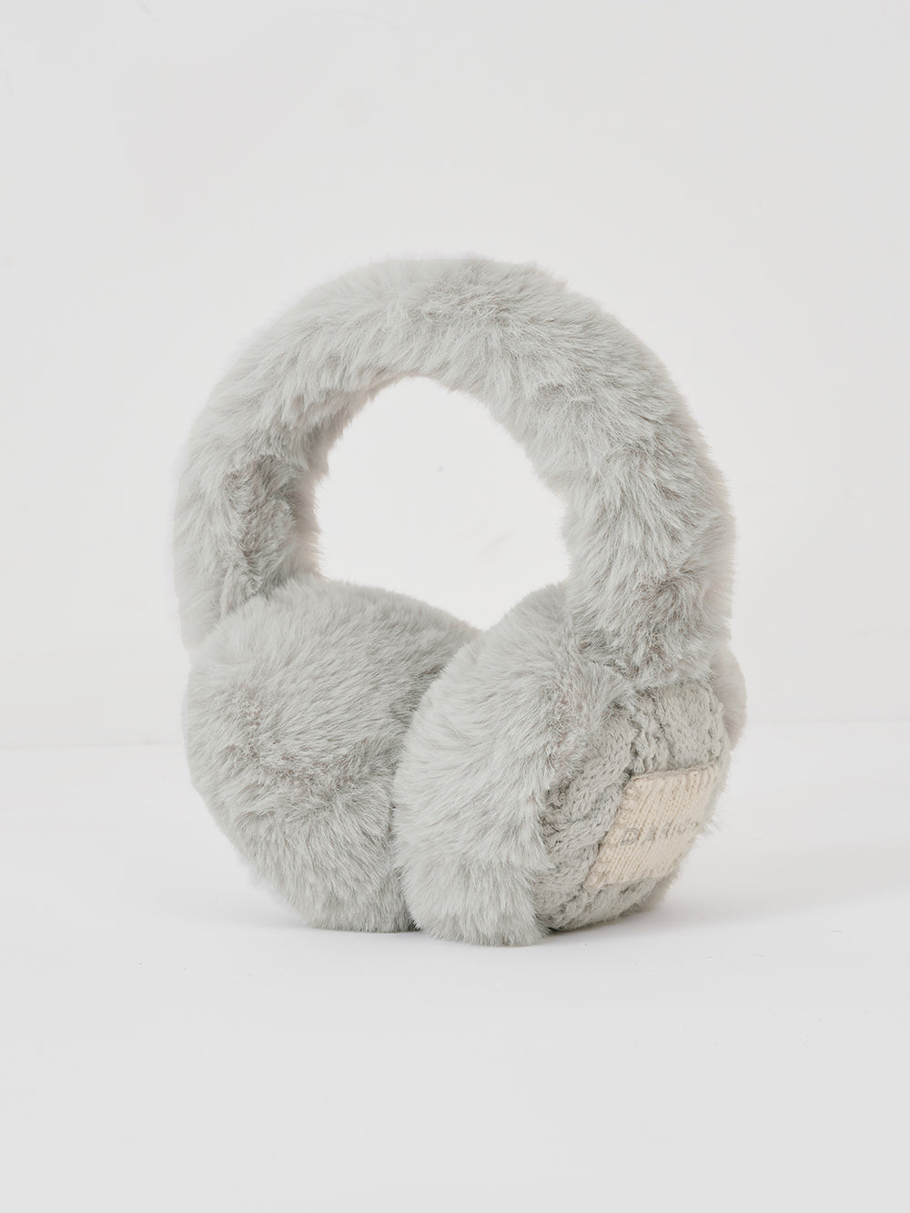 ダブルファブリックイヤーマフラー - gry