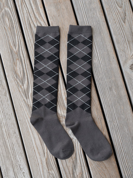Argyle Knee-High Socks