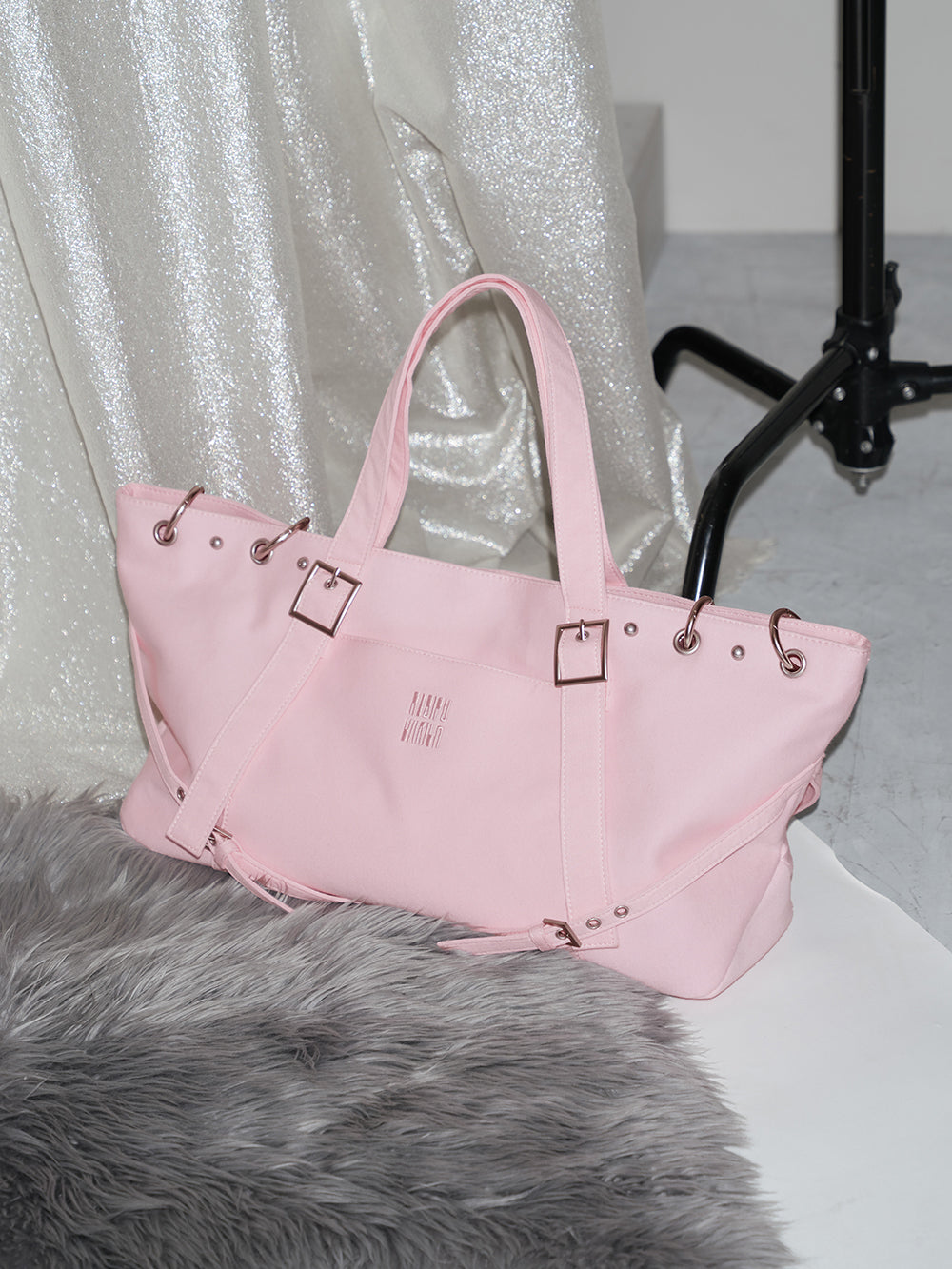 リングスウェットボストンバッグ - pnk