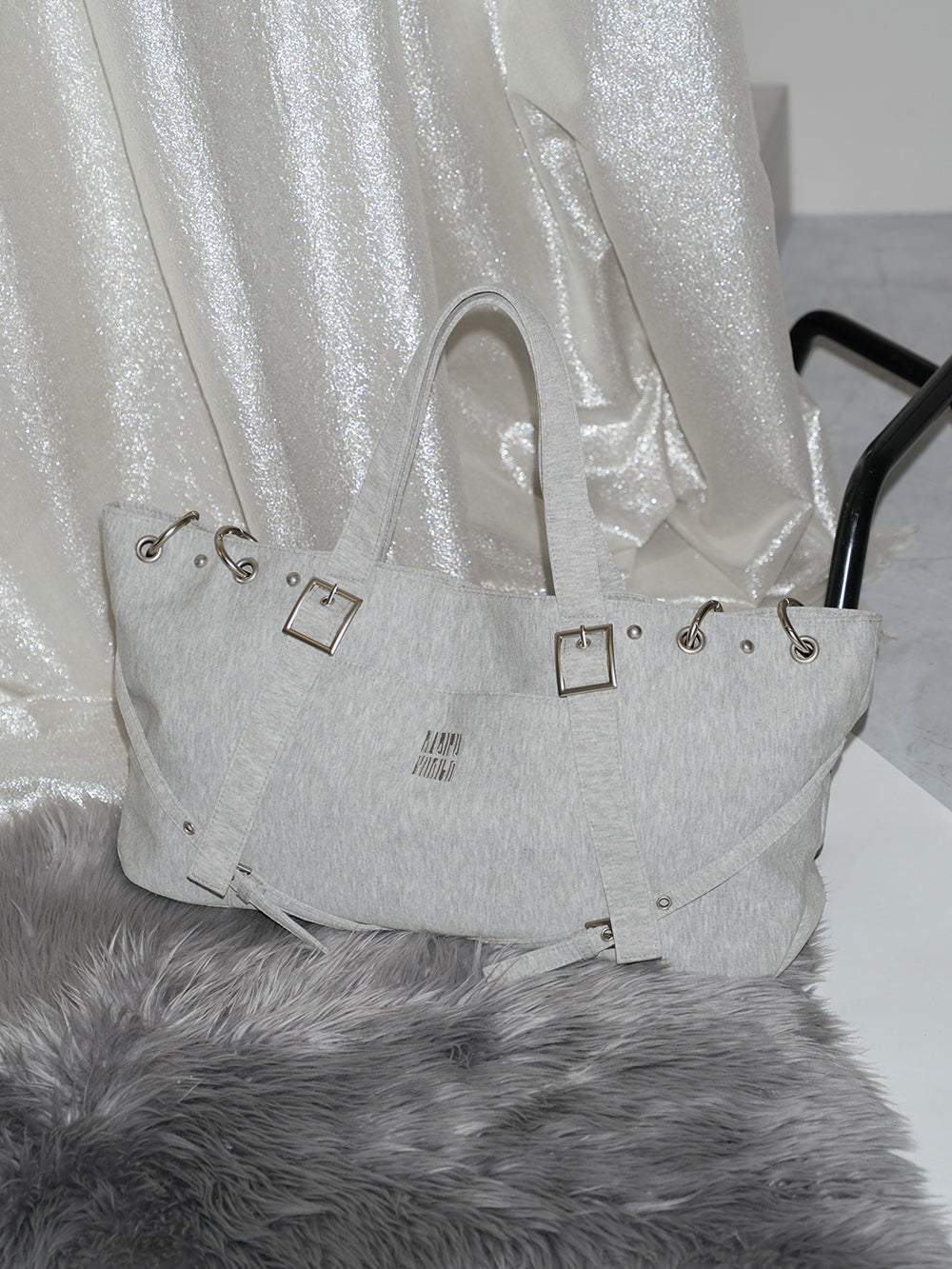 リングスウェットボストンバッグ - gry