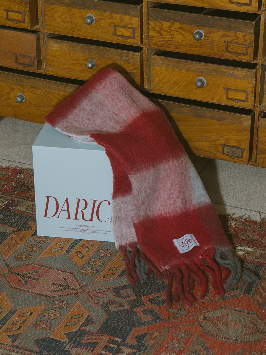 [Novelty] Checked Volume Scarf