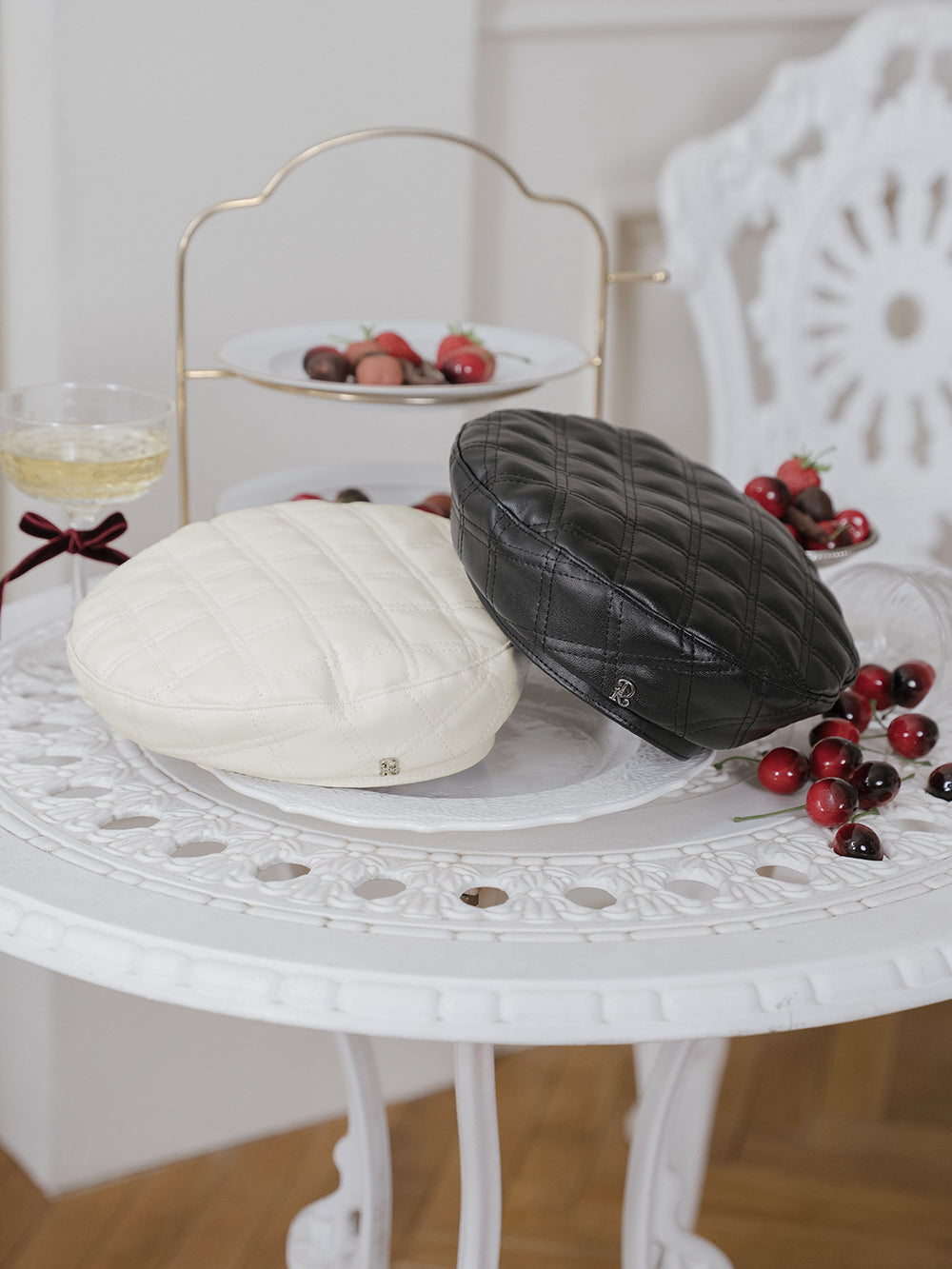 ダブルキルトレザーベレー