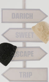 サイズ：FREE　カラー：IVO/BLK