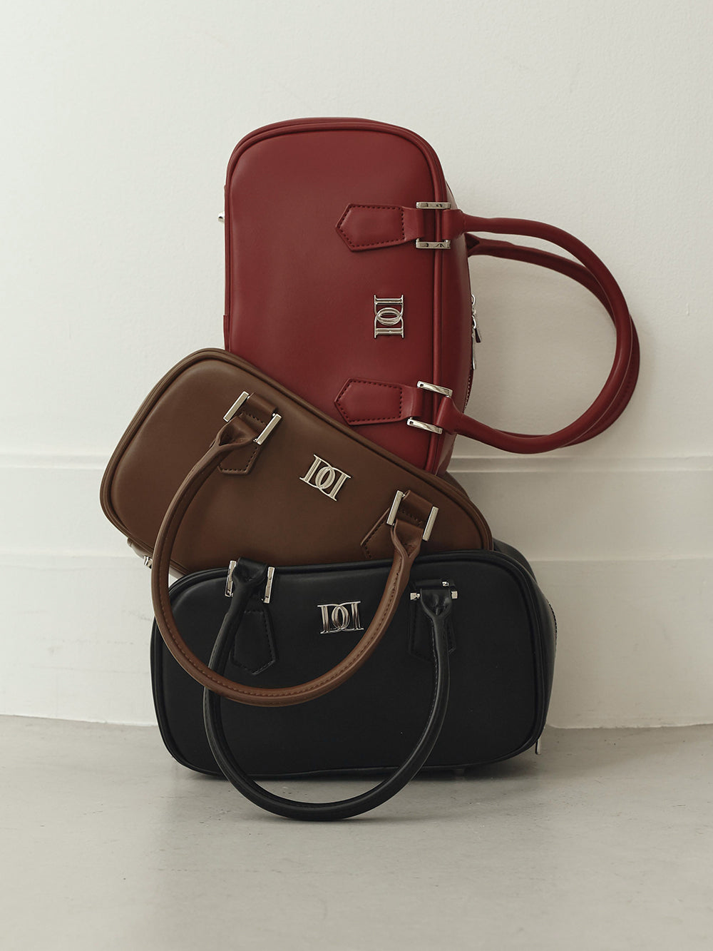 DDレザーハンドルバッグ BLK ダーリッチ Darich DDロゴレザーハンドバッグ – Darich (ダーリッチ)