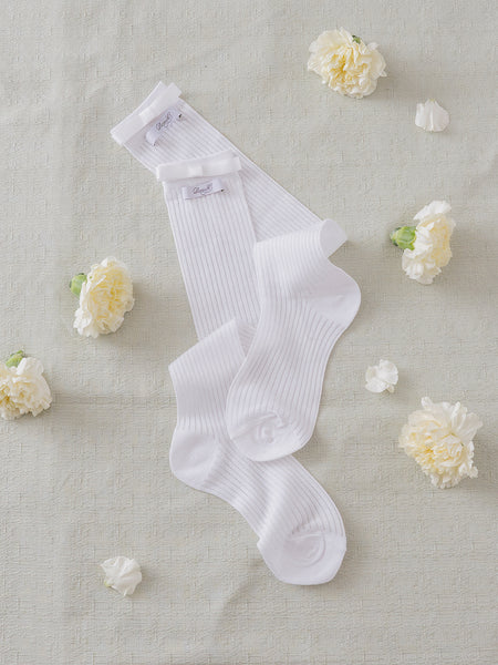 Ribbon Name Sheer Socks
