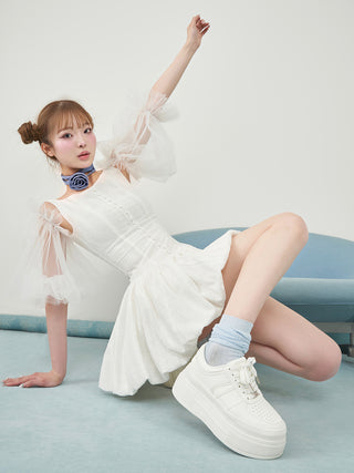 モデル：163cm（着用サイズ：FREE　着用カラー：WHT）