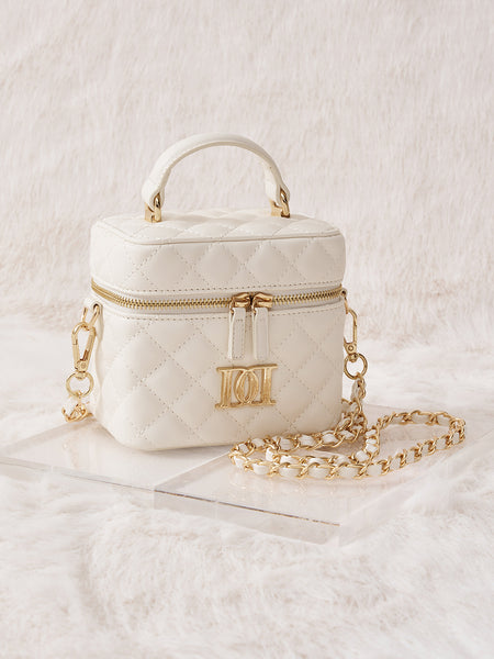 [Gold Parts] Quilted Square Mini Bag