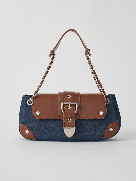 Denim Combination Handbag