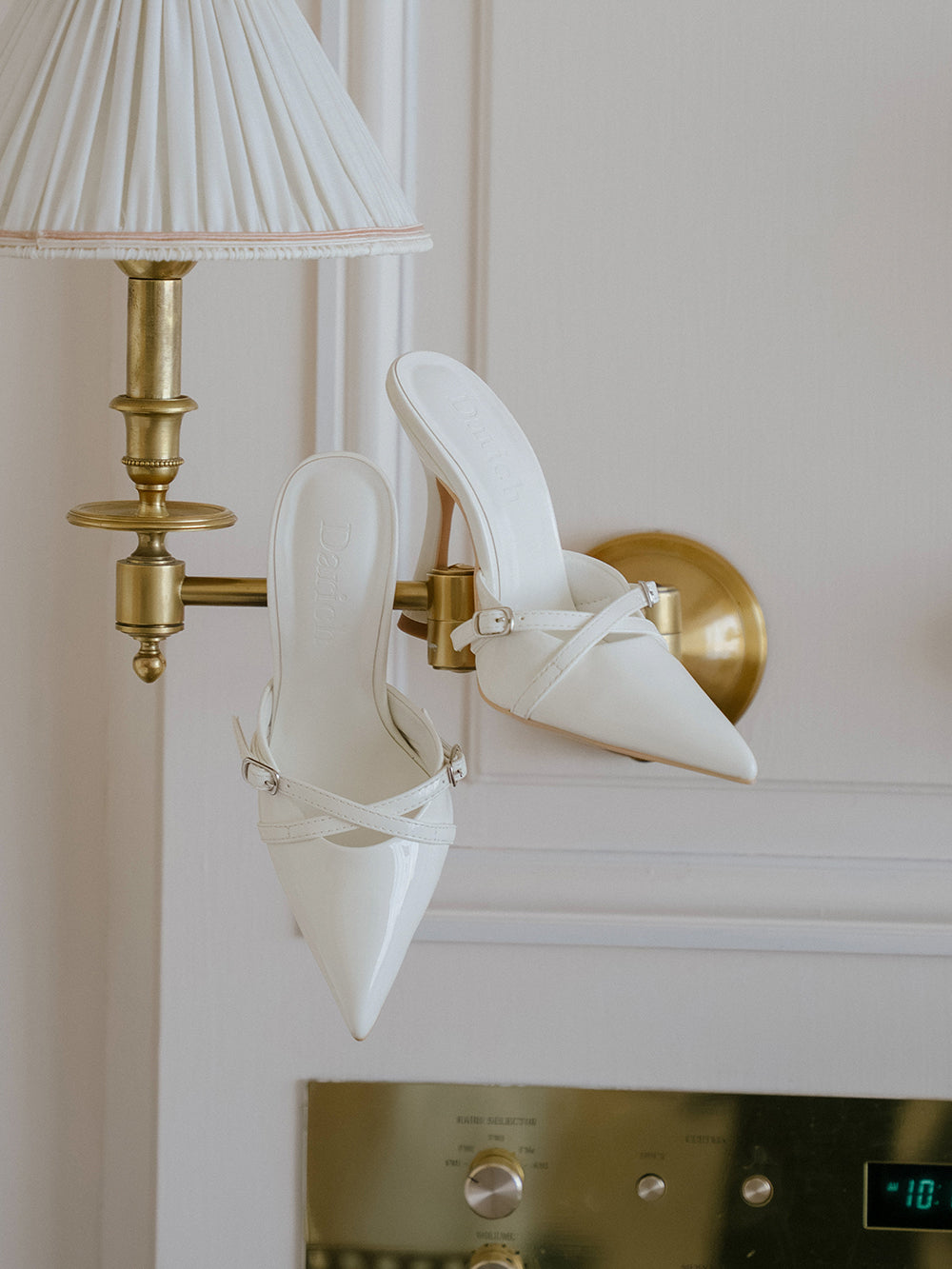 ナロークロスベルトミュール - wht