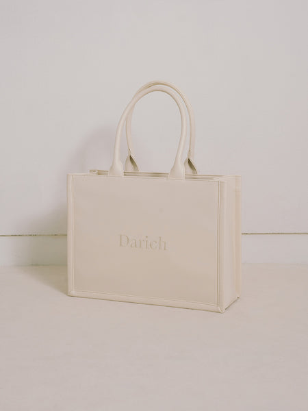 Logo Leather Tote Bag