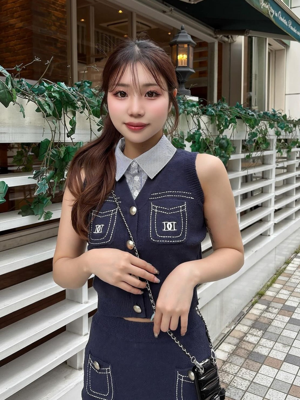 モデル：158cm（着用サイズ：FREE　着用カラー：NVY）