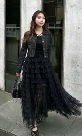 モデル：158cm（着用サイズ：FREE　着用カラー：BLK）