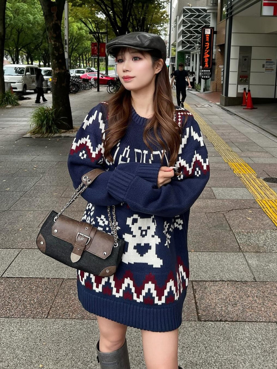 モデル：158cm（着用サイズ：FREE　着用カラー：NVY）