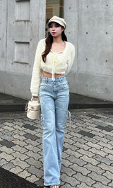 モデル：158cm（着用サイズ：S　着用カラー：I-BLU）