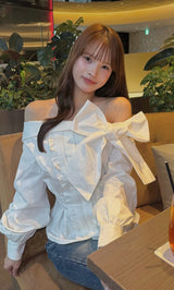 モデル：153cm（着用サイズ：FREE　着用カラー：WHT）