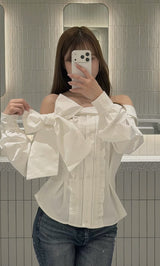モデル：153cm（着用サイズ：FREE　着用カラー：WHT）