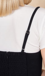 モデル：160cm（着用サイズ：FREE　着用カラー：BLK）