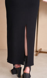 オフショルニットリボンワンピース