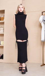 モデル：160cm（着用サイズ：FREE　着用カラー：BLK）