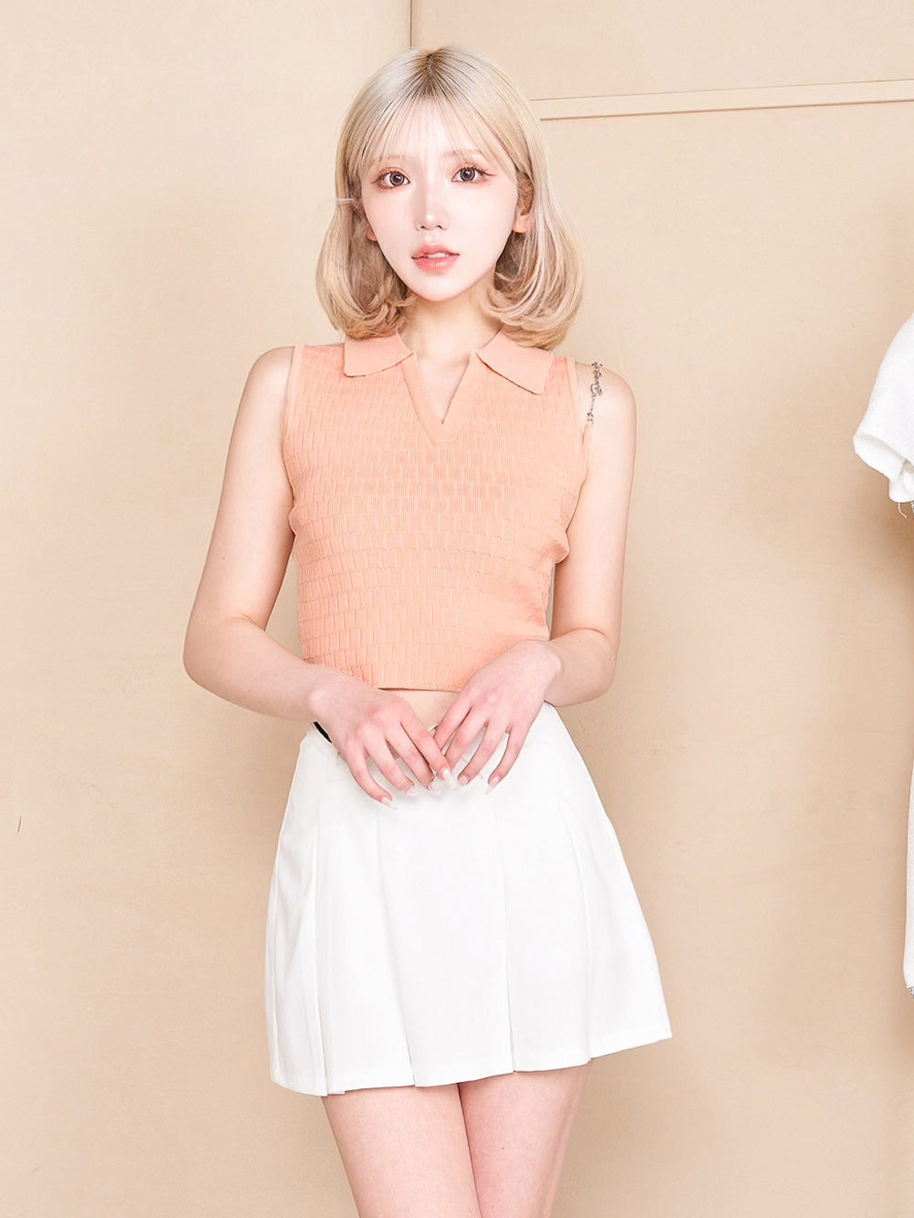 モデル：160cm（着用サイズ：FREE　着用カラー：ORG）