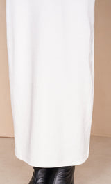 ポイントオープンロングニットワンピース