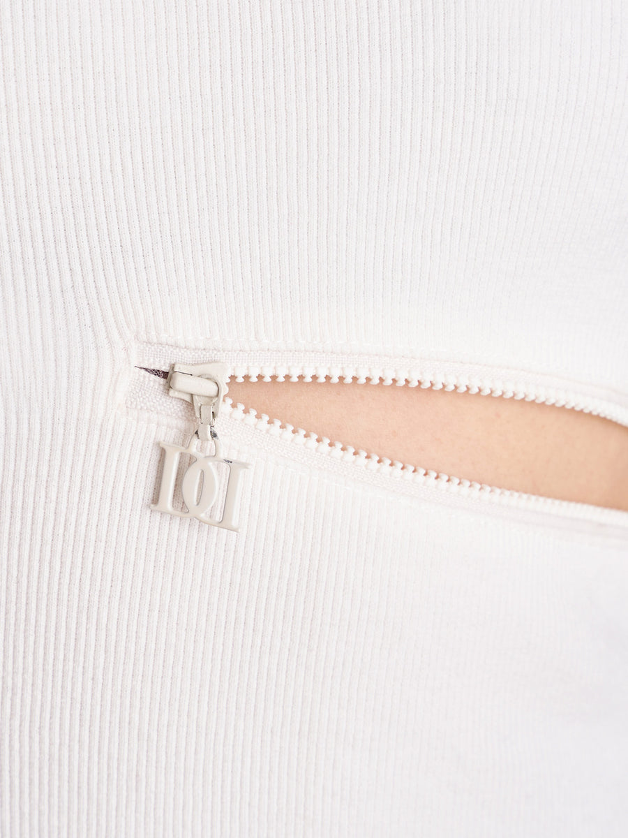 ポイントオープンロングニットワンピース