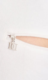 ポイントオープンロングニットワンピース