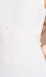 ポイントオープンロングニットワンピース