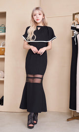 モデル：160cm（着用サイズ：FREE　着用カラー：BLK）