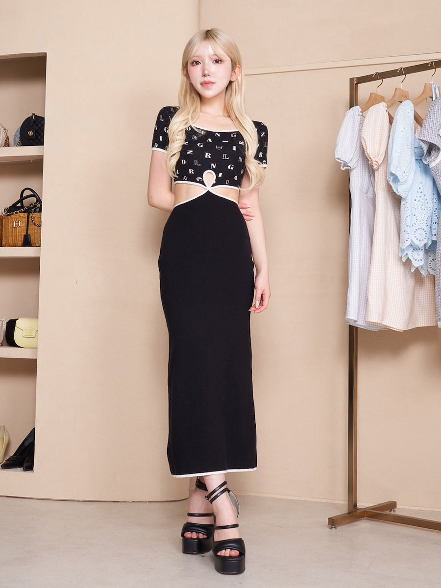 モデル：160cm（着用サイズ：FREE　着用カラー：BLK）