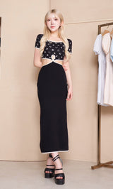 モデル：160cm（着用サイズ：FREE　着用カラー：BLK）