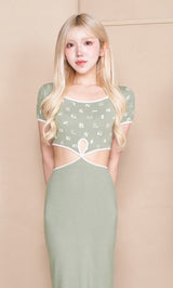 モデル：160cm（着用サイズ：FREE　着用カラー：MNT）