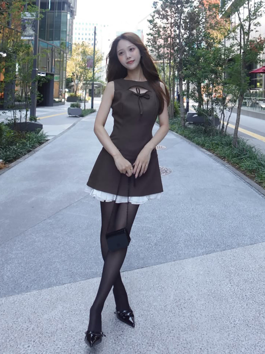 モデル：155cm（着用サイズ：FREE　着用カラー：BRN）
