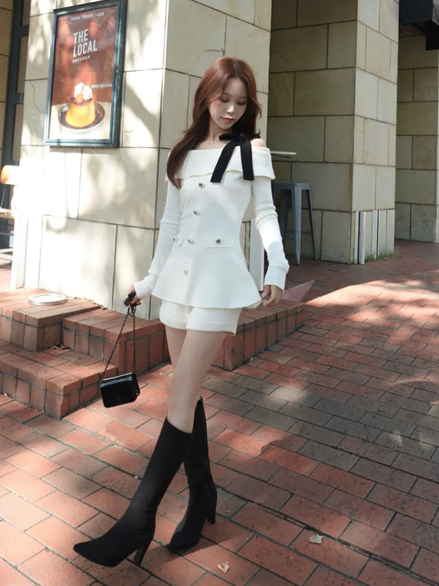 モデル：155cm（着用サイズ：FREE　着用カラー：WHT）