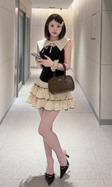 モデル：164cm（着用サイズ：F-L　着用カラー：BLK）