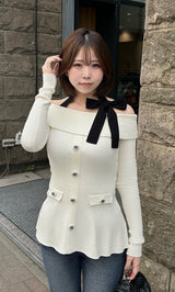 モデル：164cm（着用サイズ：FREE　着用カラー：WHT）