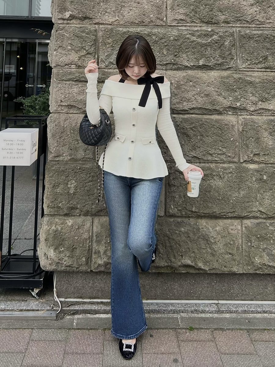 モデル：164cm（着用サイズ：FREE　着用カラー：WHT）