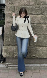 モデル：164cm（着用サイズ：FREE　着用カラー：WHT）