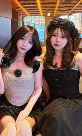 モデル：164cm（着用サイズ：S　着用カラー：BLK）
