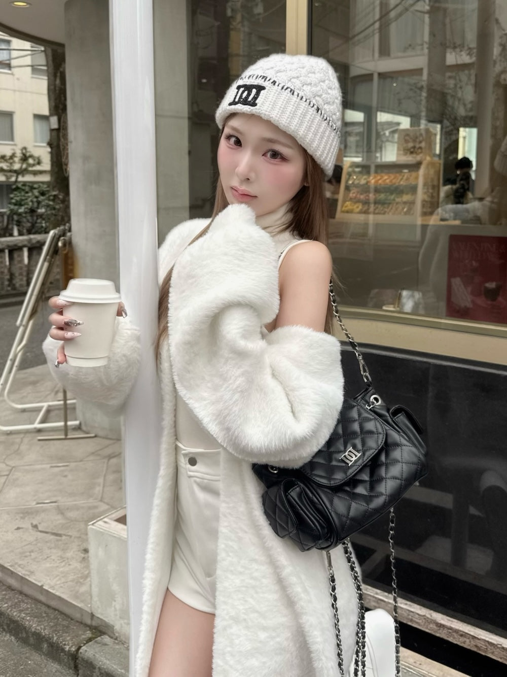 シャギーワンピロングカーデセット – Darich