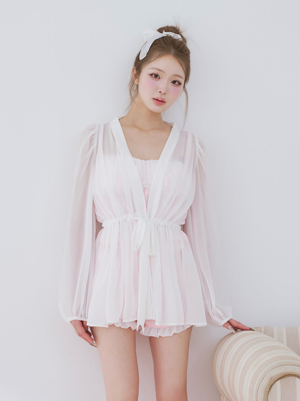 モデル：163cm（着用サイズ：FREE　着用カラー：PNK）