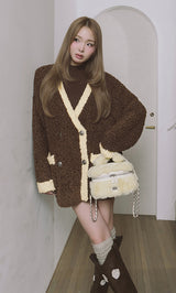 モデル：163cm（着用サイズ：FREE　着用カラー：BRN）