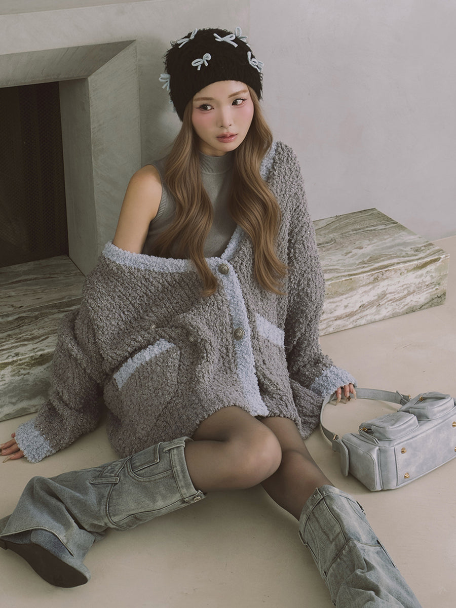 モデル：163cm（着用サイズ：FREE　着用カラー：GRY）