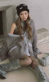 モデル：163cm（着用サイズ：FREE　着用カラー：GRY）