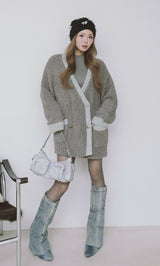 モデル：163cm（着用サイズ：FREE　着用カラー：GRY）