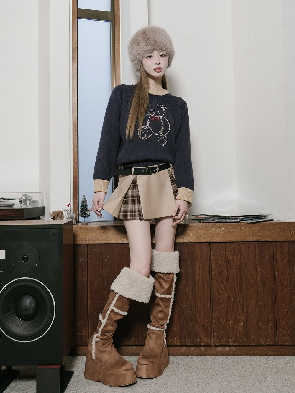 ポイントカラーDベアニットトップス – Darich (ダーリッチ)