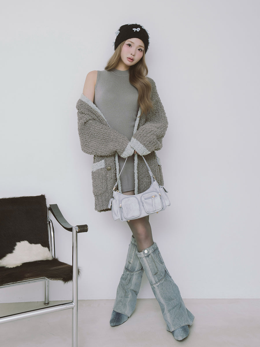 モデル：163cm（着用サイズ：FREE　着用カラー：GRY）