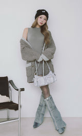 モデル：163cm（着用サイズ：FREE　着用カラー：GRY）