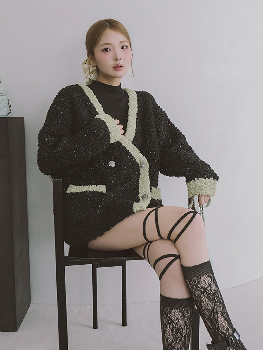 モデル：163cm（着用サイズ：FREE　着用カラー：BLK）